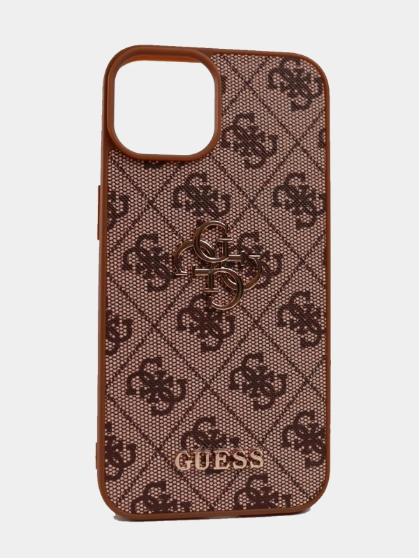 Чехол Guess PU leather iPhone 13/14 из экокожи коричневый