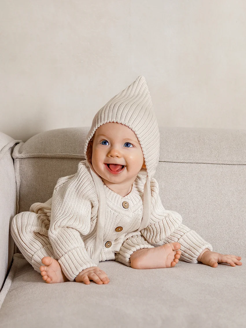 Шапка детская вязаная Amarobaby Pure Love Elf, демисезонная