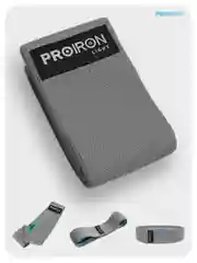 Резинка для фитнеса, PROIRON, ленточная, тканевая, 76х8 см, 18-22 кг, серая