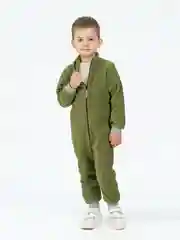 Хаки флисовый комбинезон для мальчика, Утенок
