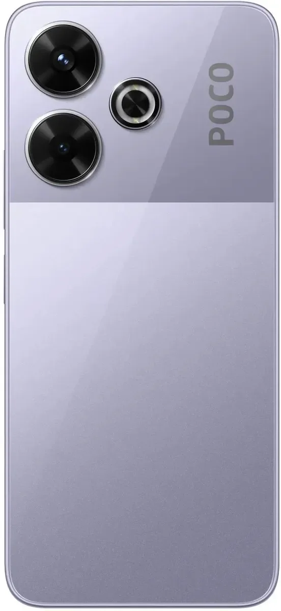 Серебряный смартфон POCO M6, 8/256 GB