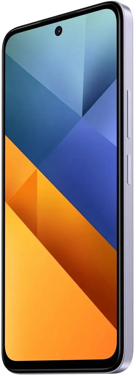 Серебряный смартфон POCO M6, 8/256 GB