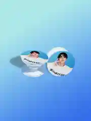 Голубой прозрачные попсокеты "K-POP", ENHYPEN, STRAY KIDS, ATEEZ