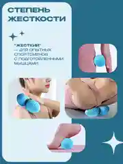 Ролик массажный, МФР ролл, PROIRON МР156502, размеры 15х6,5 см, голубой