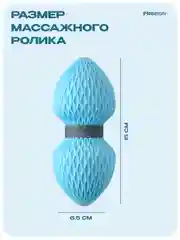 Ролик массажный, МФР ролл, PROIRON МР156502, размеры 15х6,5 см, голубой