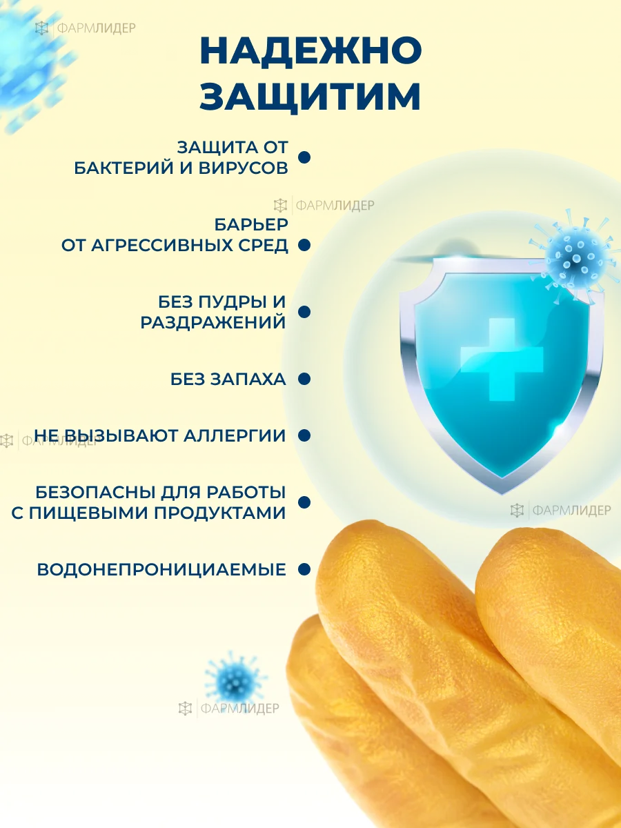 Перчатки нитриловые одноразовые косметические S M XS 100 шт
