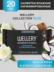 Wellery Collection влажные салфетки парфюмированные для лица и тела, набор 60 шт