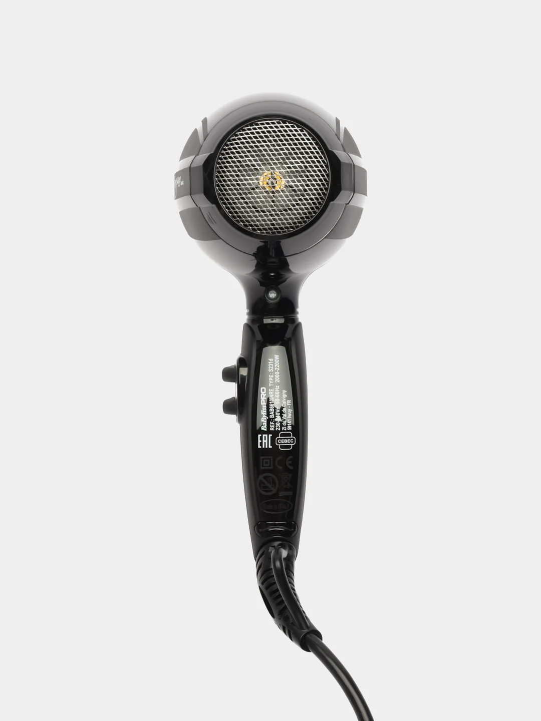 Профессиональный фен для сушки и укладки волос BaByliss PRO Veneziano Ionic BAB6610INRE
