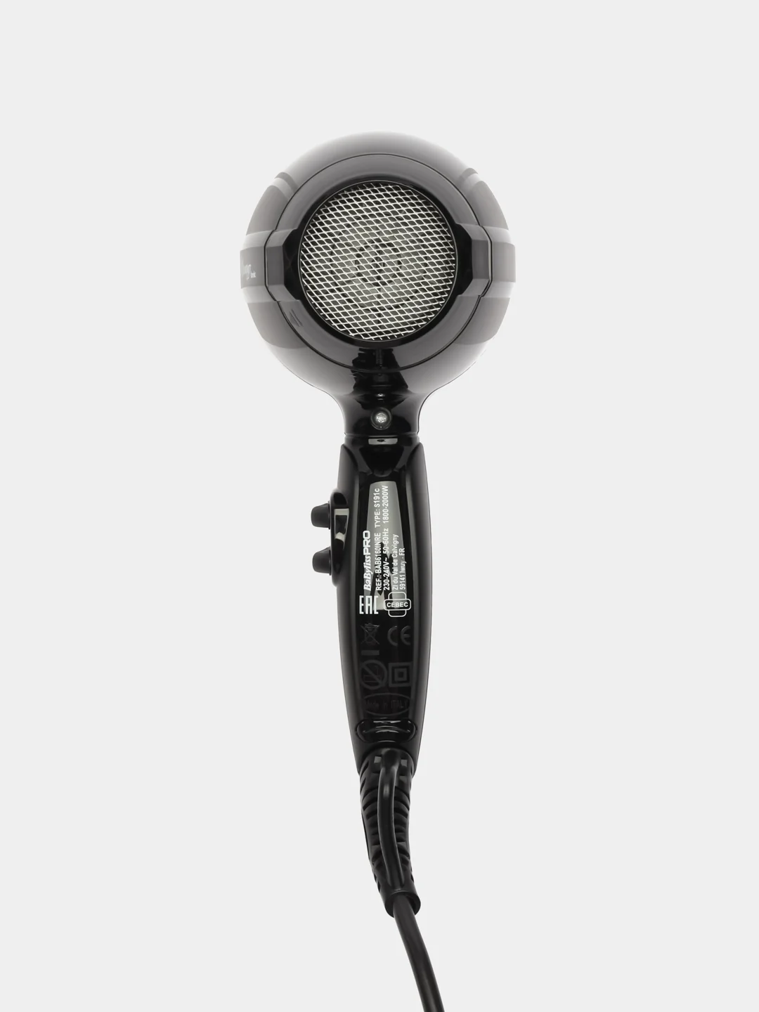 Профессиональный фен для сушки и укладки волос BaByliss PRO Murano Ionic BAB6160INRE