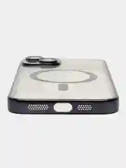 Черный чехол MagSafe (Магсейф) силиконовый для iPhone 11, 12, 13, 14, 15, X/XS, XR, Pro, Pro Max, Plus