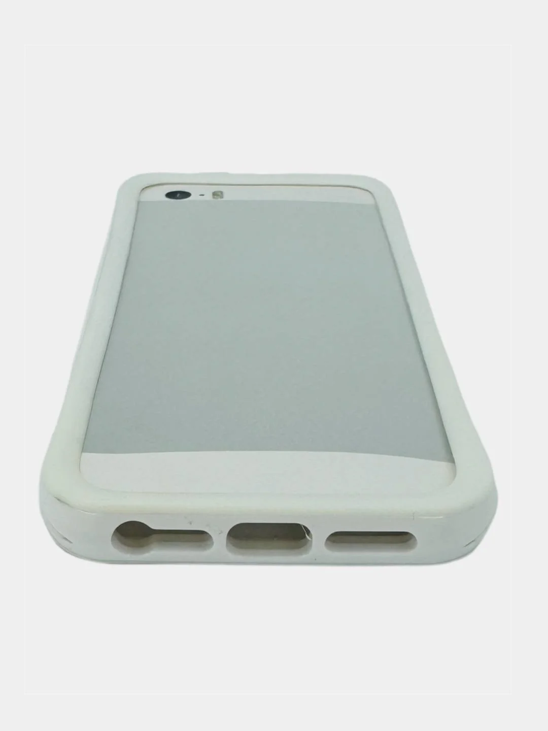 Белый бампер + защитнаяя пленка для iPhone 5S / 5 SE