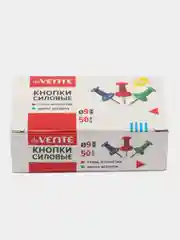 Кнопки силовые цветные 50 штук, deVENTE, 9 мм, в картонной коробке