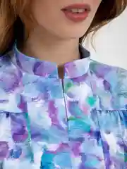 Лазурный платье женское мусульманское длинное, Lilians