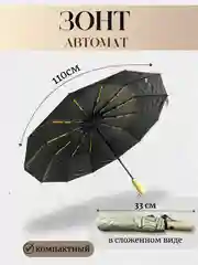 Зонт автомат антиветер компактный легкий