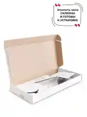 Красный 3d Часы настенные бесшумные диаметр от 40 до 120 см объемные "Classic" (3Д)