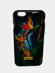 Синий чехол с принтом " LILY" для iPhone 6 / 6S