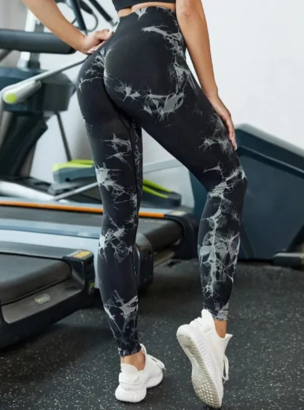 Лосины спортивные, леггинсы для йоги и фитнеса, утягивающие тайтсы