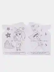 Аметистовый раскраска с историей Котёнок, Тигренок, Пони, Единорог, Чебурашка, Щенок