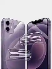 Комплект Гидрогелевая плёнка задняя и передняя iPhone 12, 13, 14, 15, Mini, Pro, Max, Plus