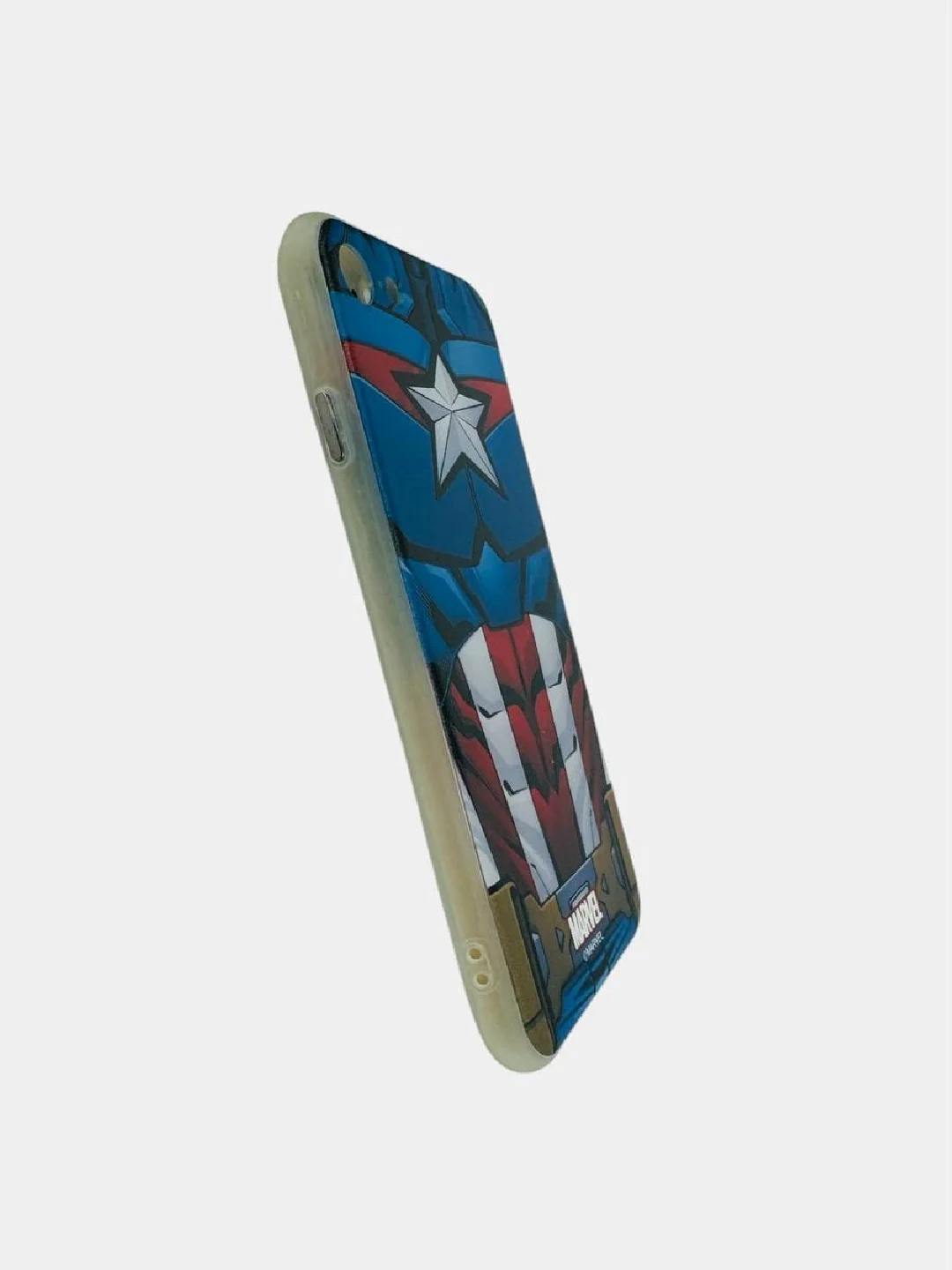 Синий силиконовый чехол Marvel для iPhone 7/8