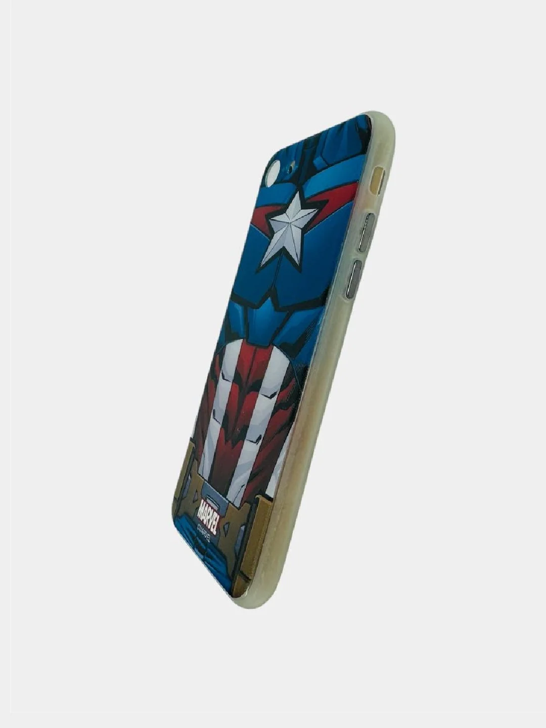Синий силиконовый чехол Marvel для iPhone 7/8