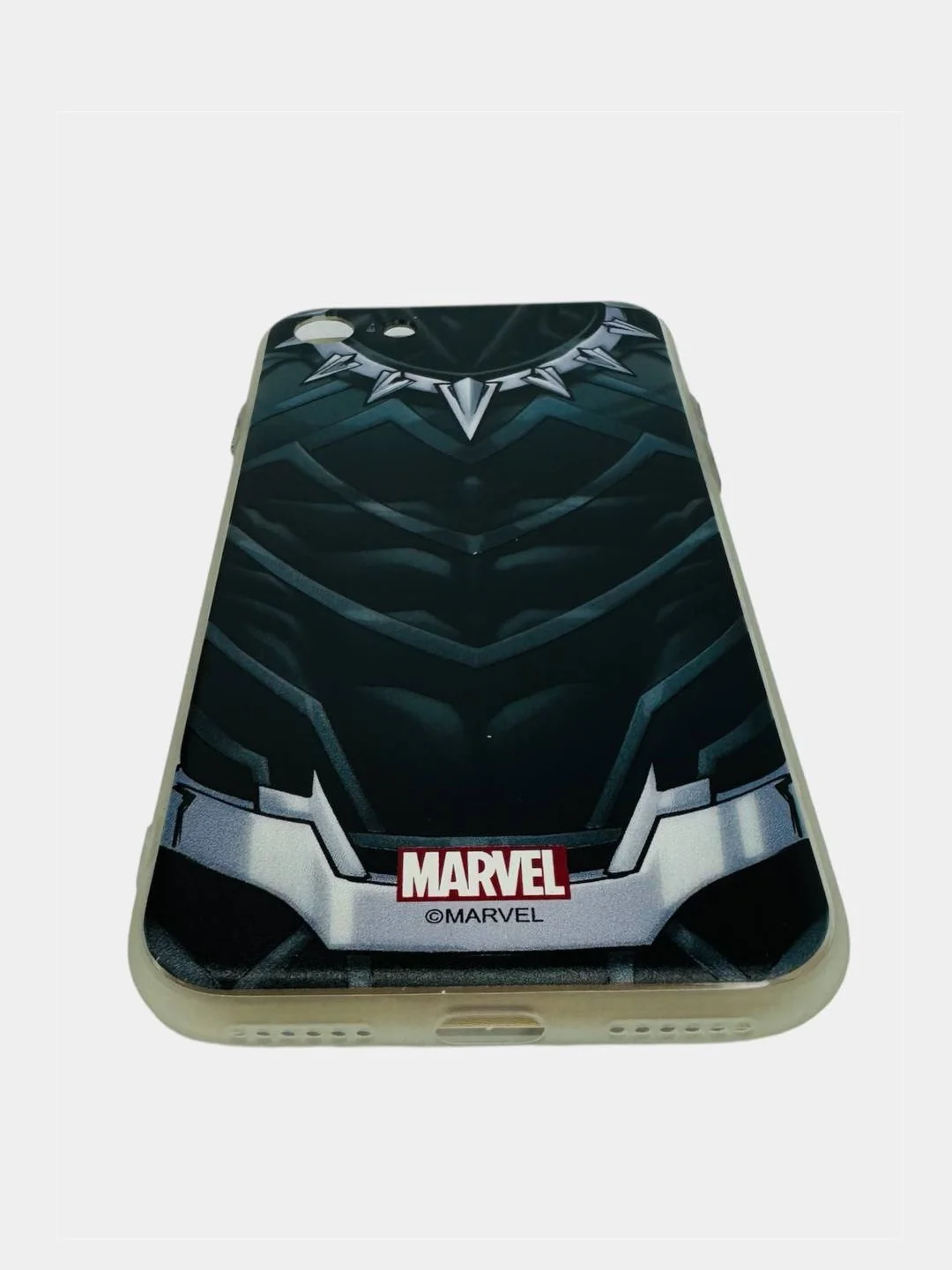 Черный силиконовый чехол Marvel для iPhone 7/8