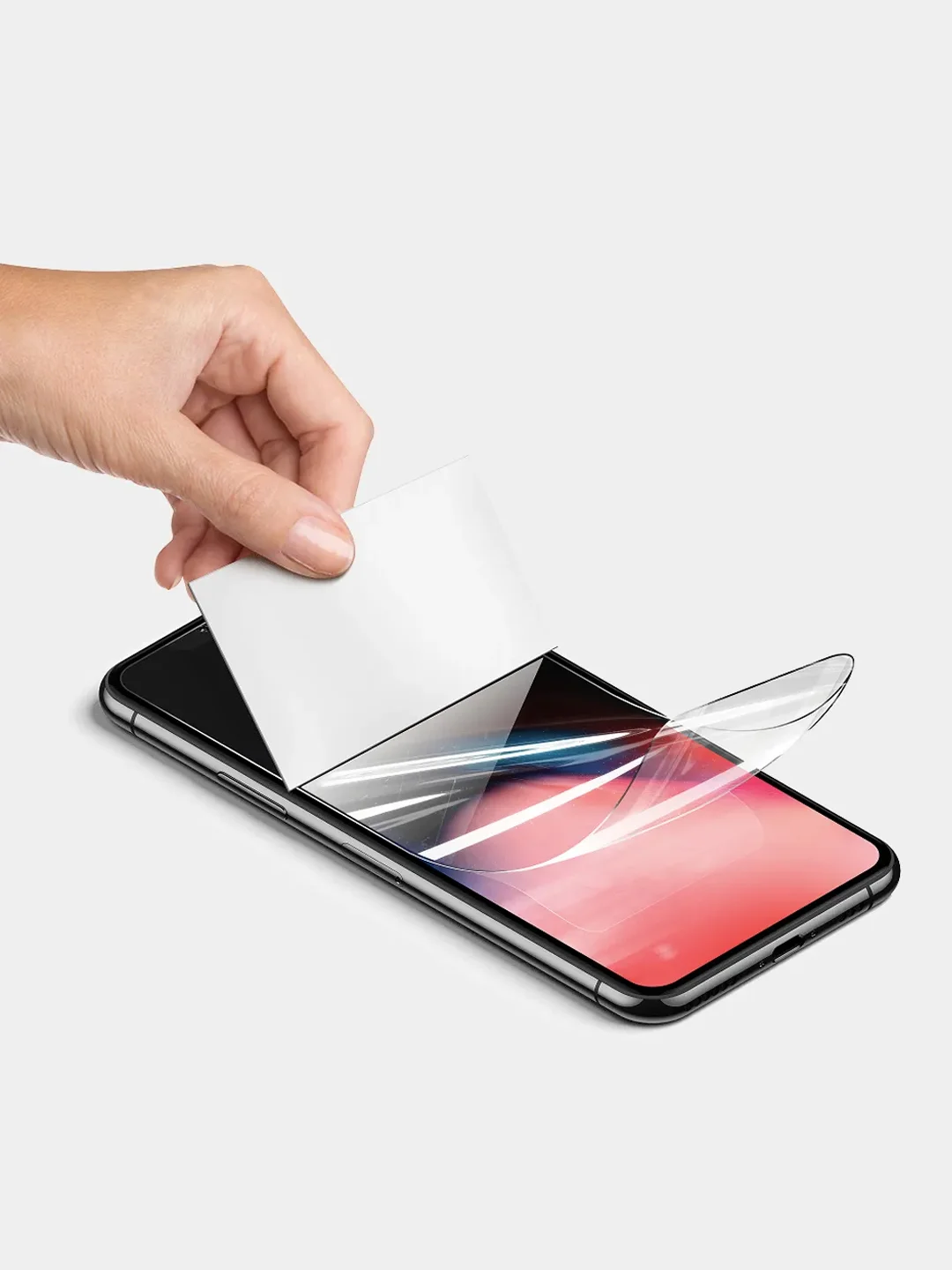 Гидрогелевая защитная плёнка для iPhone 12, 13, 14, 15 Mini Plus Pro Max, не стекло