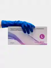 Перчатки Top Glove High Risk особо прочные латекс. неопудренные, текстурные, L, 50 шт, 16г