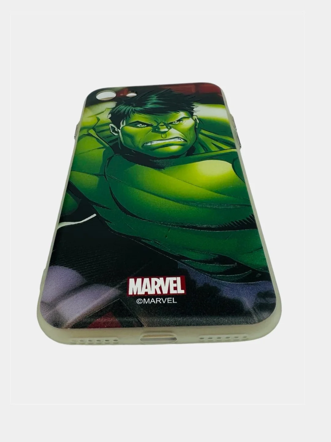 Зеленый силиконовый чехол Marvel для iPhone 7/8