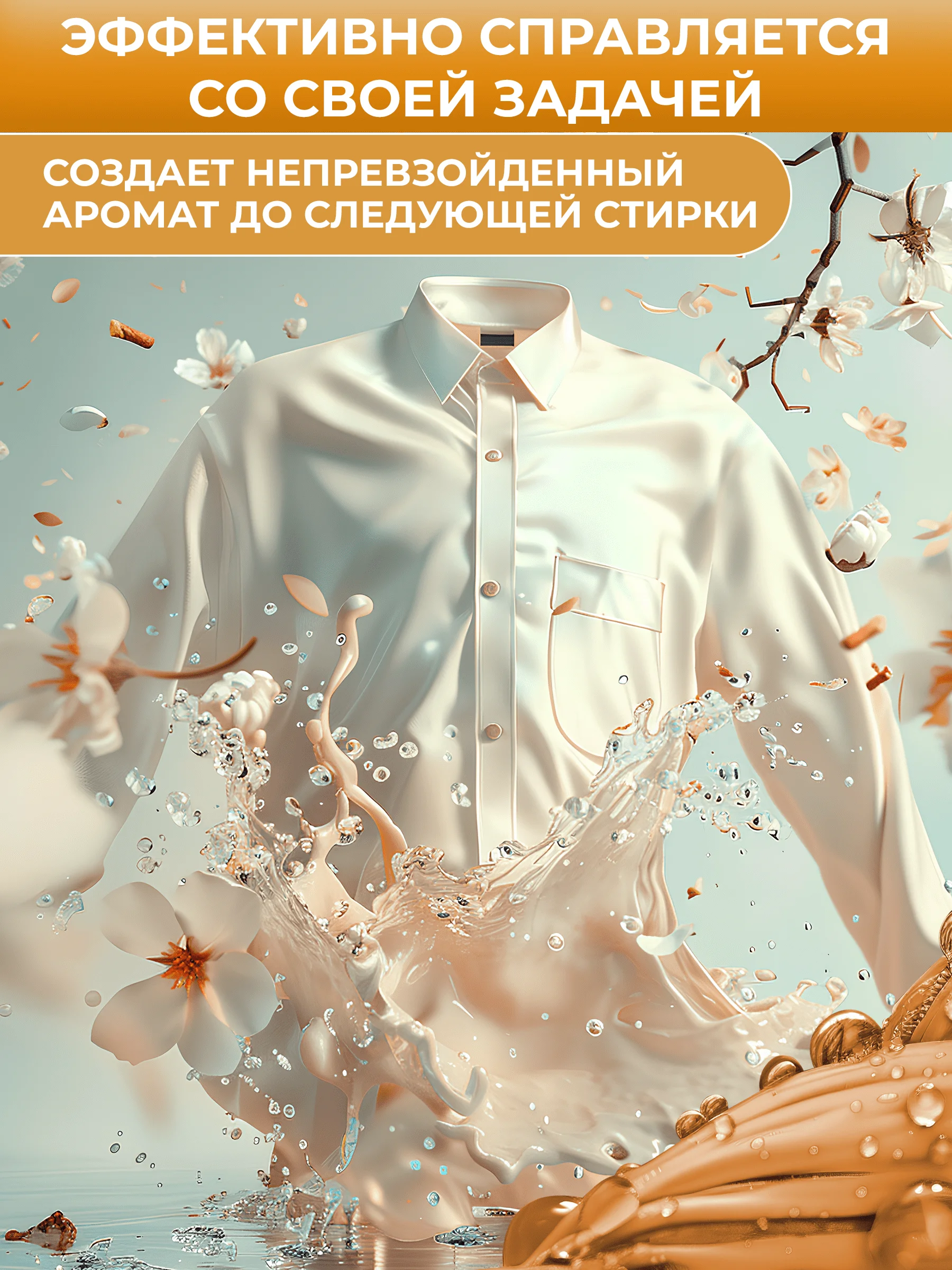 Кондиционер для белья парфюмированный Wellery Collection Gold аромат кофе и апельсина