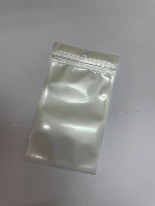 Пакет с Zip Lock замком упаковочный, с одной прозрачной стороной и отверстием для подвеса