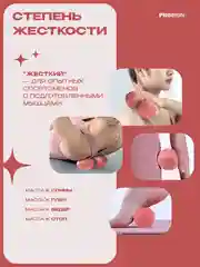 МФР ролл, PROIRON, + мяч для мфр и эспандер кистевой (13 кг), розовый