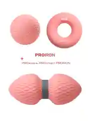МФР ролл, PROIRON, + мяч для мфр и эспандер кистевой (13 кг), розовый