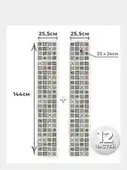 Белый интерьерные наклейки Геометрия декор для дома, фартук кухонный самоклеящийся 2 листа