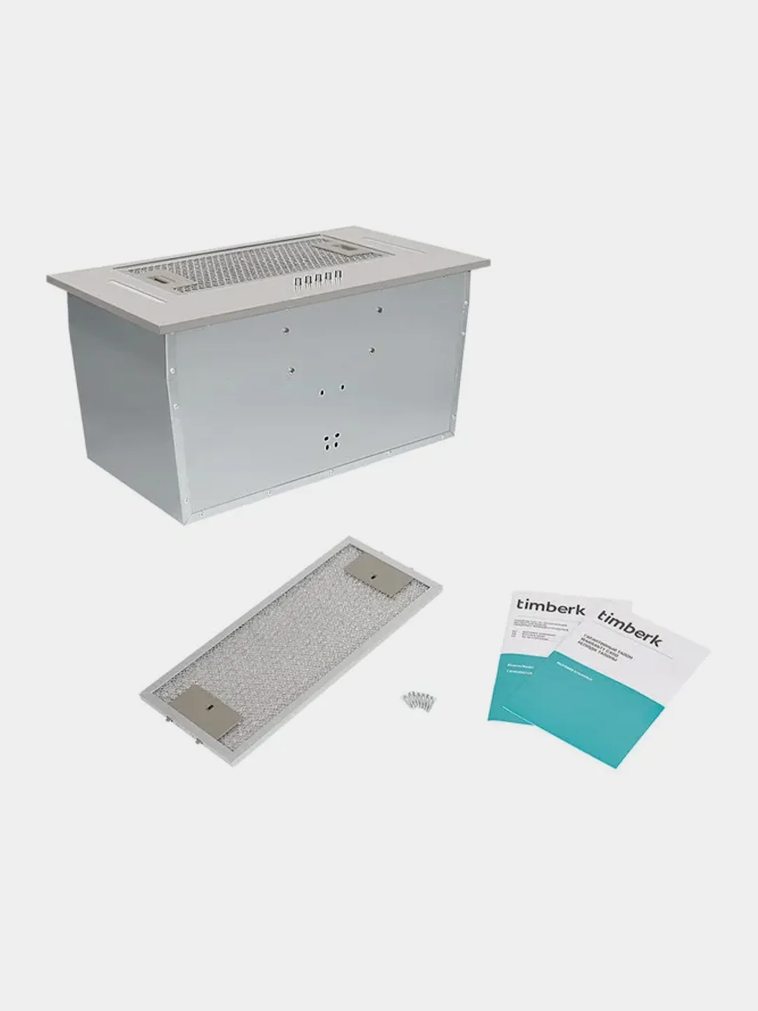 Вытяжка кухонная полновстраиваемая Timberk T-KH52SS212BI, 103 Вт, 52 см, нержавеющая сталь