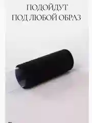 Черный набор резинок для волос 20 шт / 100 шт