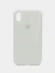Белый чехол силиконовый для iPhone (Айфон) 11, 12, 13, 14, 15, XR, XS, X, XR, Mini, Plus, Pro Max