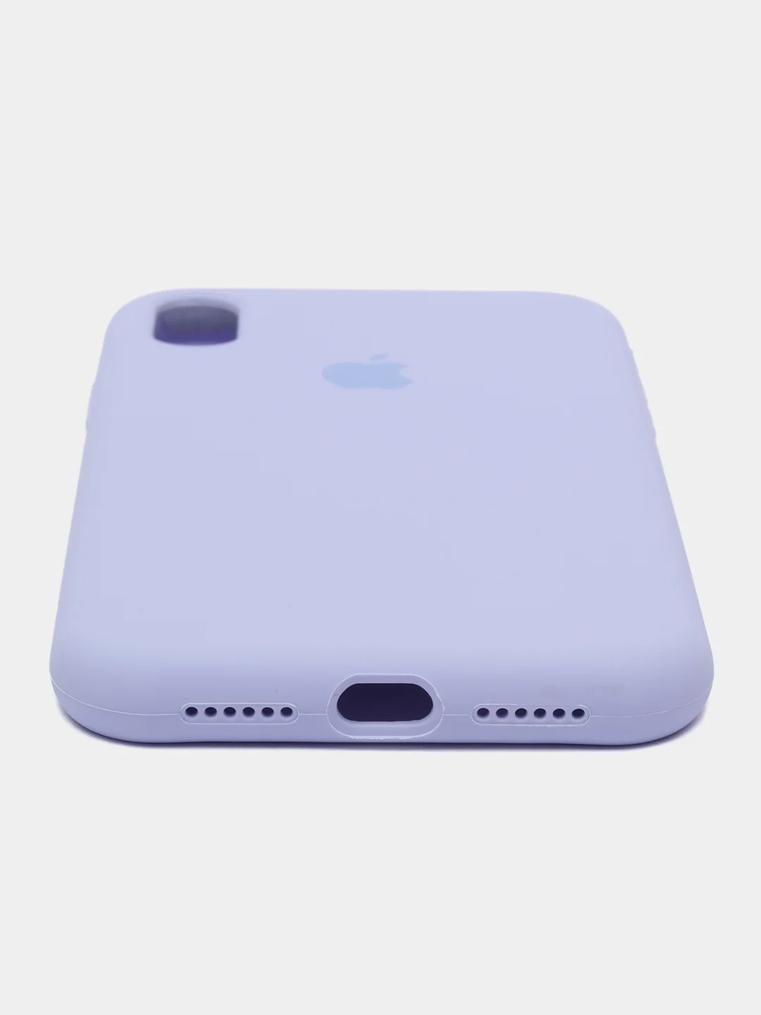 Лавандовый чехол силиконовый для iPhone (Айфон) 11, 12, 13, 14, 15, XR, XS, X, XR, Mini, Plus, Pro Max