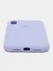 Лавандовый чехол силиконовый для iPhone (Айфон) 11, 12, 13, 14, 15, XR, XS, X, XR, Mini, Plus, Pro Max