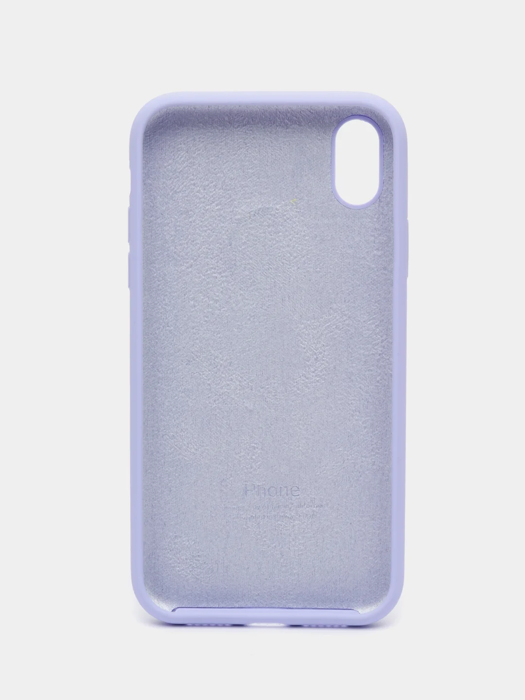 Лавандовый чехол силиконовый для iPhone (Айфон) 11, 12, 13, 14, 15, XR, XS, X, XR, Mini, Plus, Pro Max