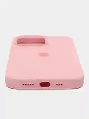 Розовый чехол силиконовый для iPhone (Айфон) 11, 12, 13, 14, 15, XR, XS, X, XR, Mini, Plus, Pro Max