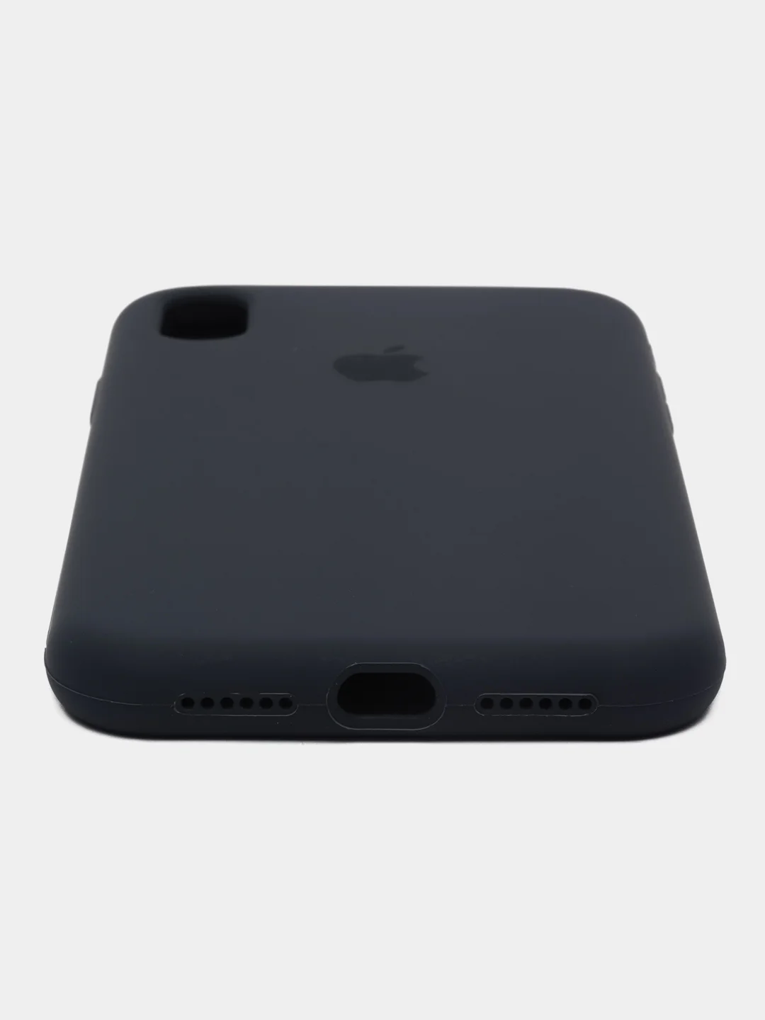Темно-синий чехол силиконовый для iPhone (Айфон) 11, 12, 13, 14, 15, XR, XS, X, XR, Mini, Plus, Pro Max