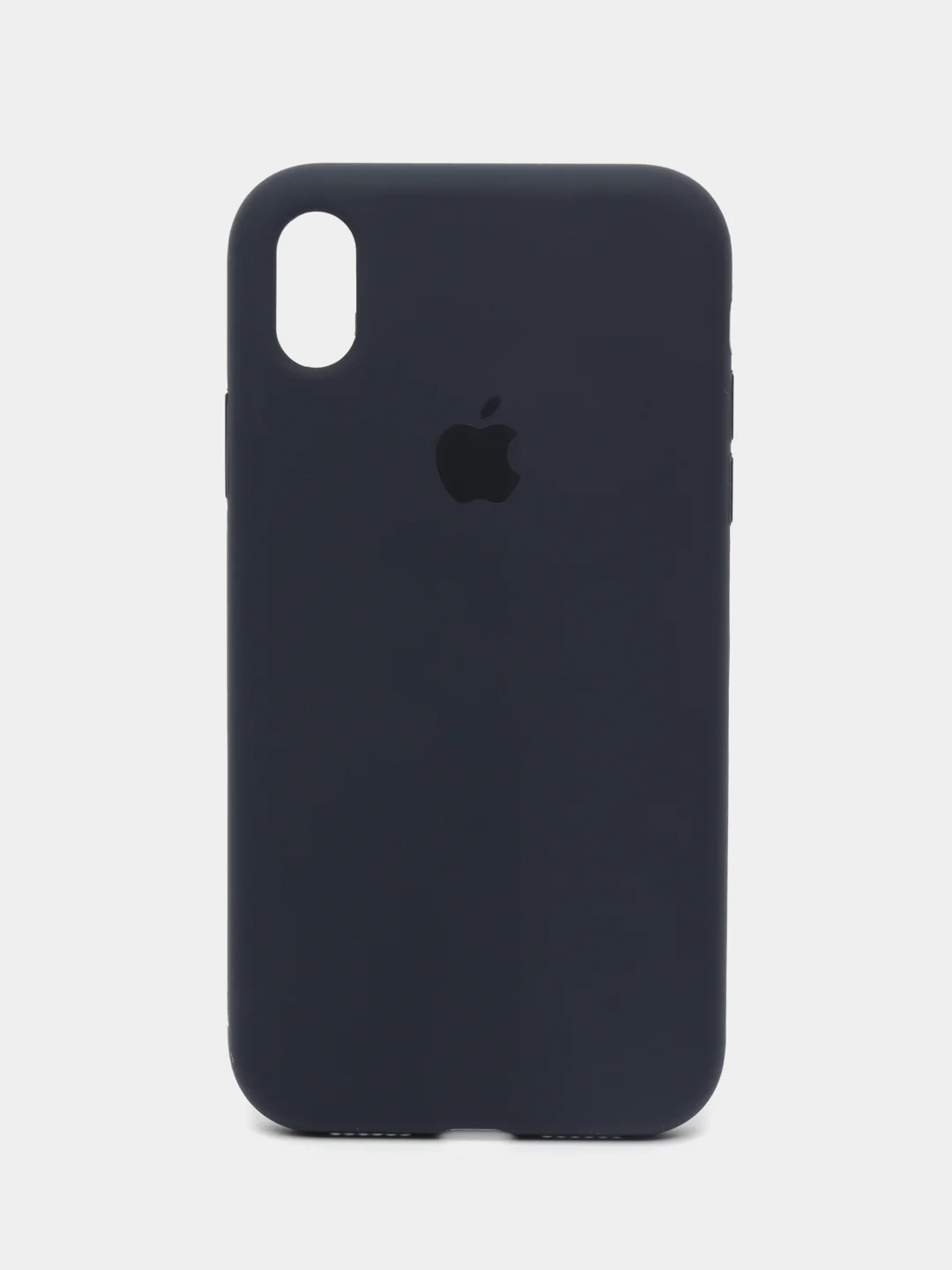 Темно-синий чехол силиконовый для iPhone (Айфон) 11, 12, 13, 14, 15, XR, XS, X, XR, Mini, Plus, Pro Max