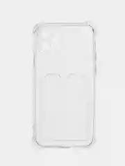 Прозрачный чехол с кармашком для IPhone 11, 12, 13, 14, 15, XR, Mini, Pro, Rpo Max, Plus