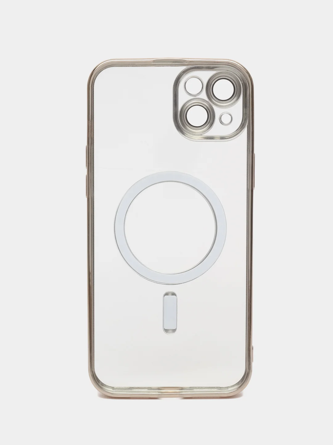 Золотой чехол MagSafe (Магсейф) силиконовый для iPhone 11, 12, 13, 14, 15, X/XS, XR, Pro, Pro Max, Plus