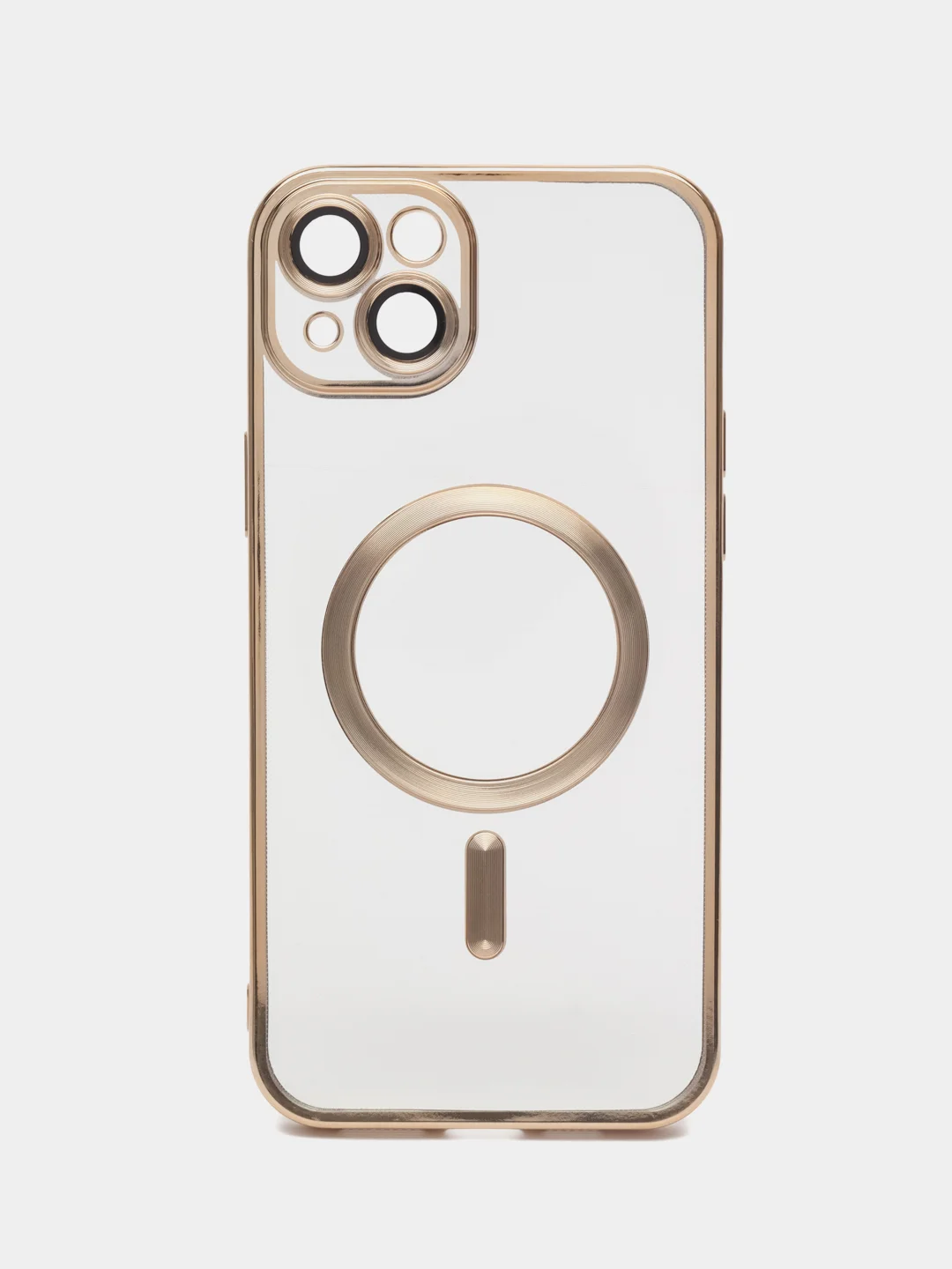 Золотой чехол MagSafe (Магсейф) силиконовый для iPhone 11, 12, 13, 14, 15, X/XS, XR, Pro, Pro Max, Plus
