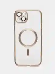 Золотой чехол MagSafe (Магсейф) силиконовый для iPhone 11, 12, 13, 14, 15, X/XS, XR, Pro, Pro Max, Plus