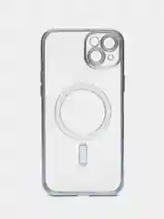 Небесно-голубой чехол MagSafe (Магсейф) силиконовый для iPhone 11, 12, 13, 14, 15, X/XS, XR, Pro, Pro Max, Plus