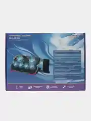 Охлаждающая подставка для ноутбука до 18", 6 вентиляторов, 2USB, регулировка наклона KS-is