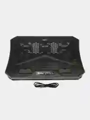 Охлаждающая подставка для ноутбука до 19", 9 вентиляторов, 2USB, регулировка наклона KS-IS